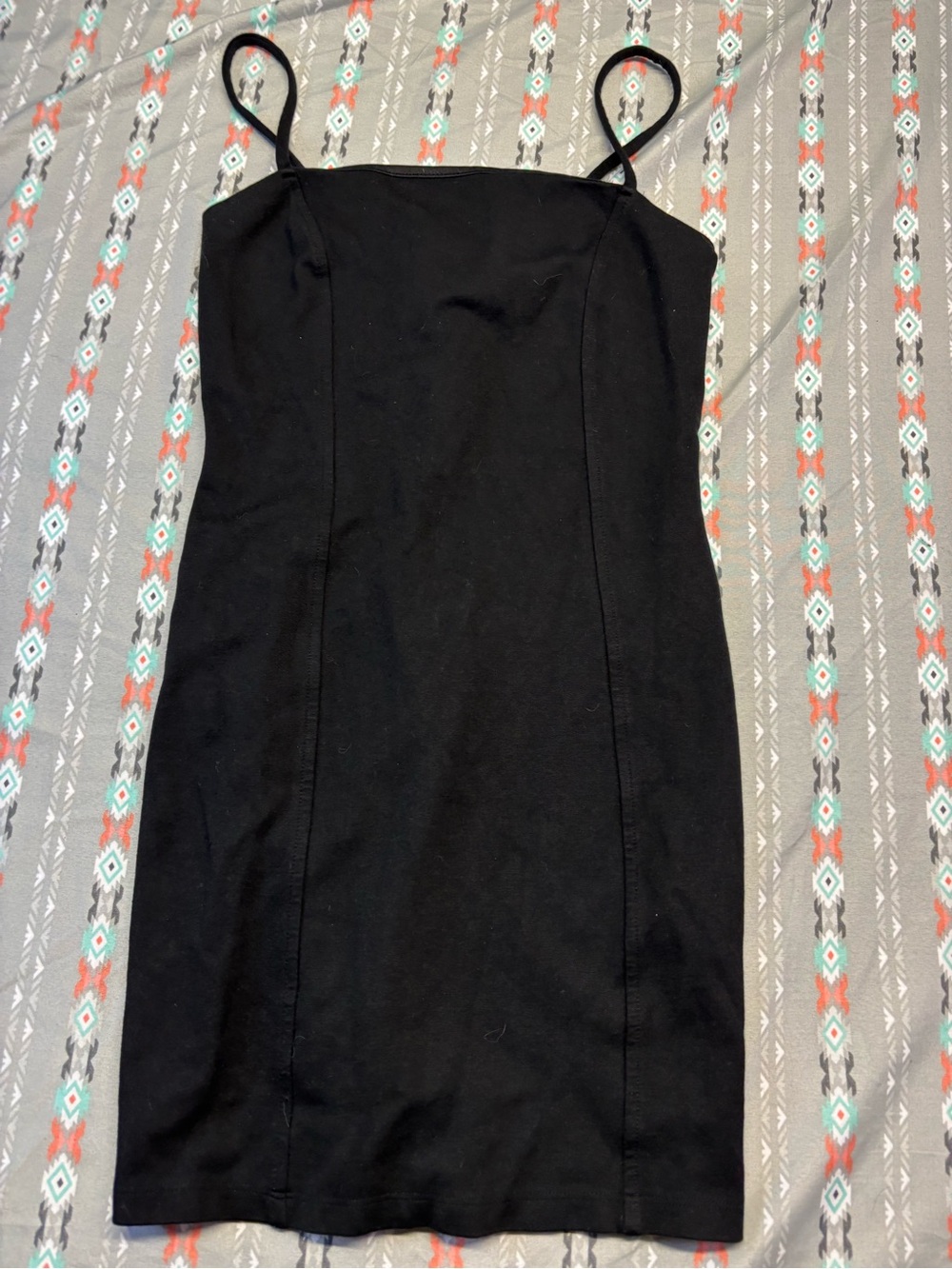 🍄Forever 21 Black Spaghetti Strap LBD - Picture 1 of 3